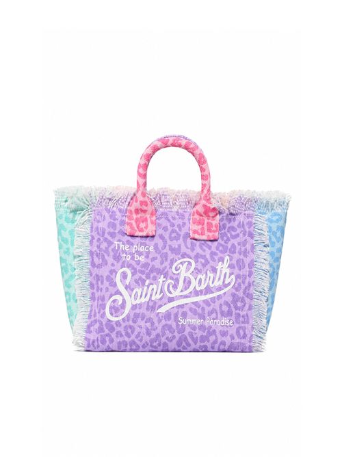 Borsa Vanity Mini in canvas di cotone con stampa animalier multicolore Mc2 Saint Barth | VAMI00103447L